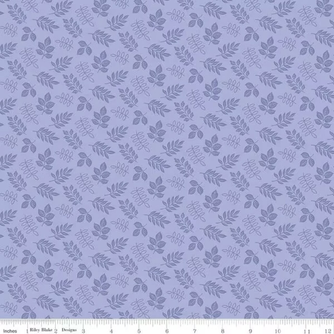 Leaves in Periwinkle (c16974-periwinkle) | Little Darlin' | Riley Blake Designs | Riley Blake